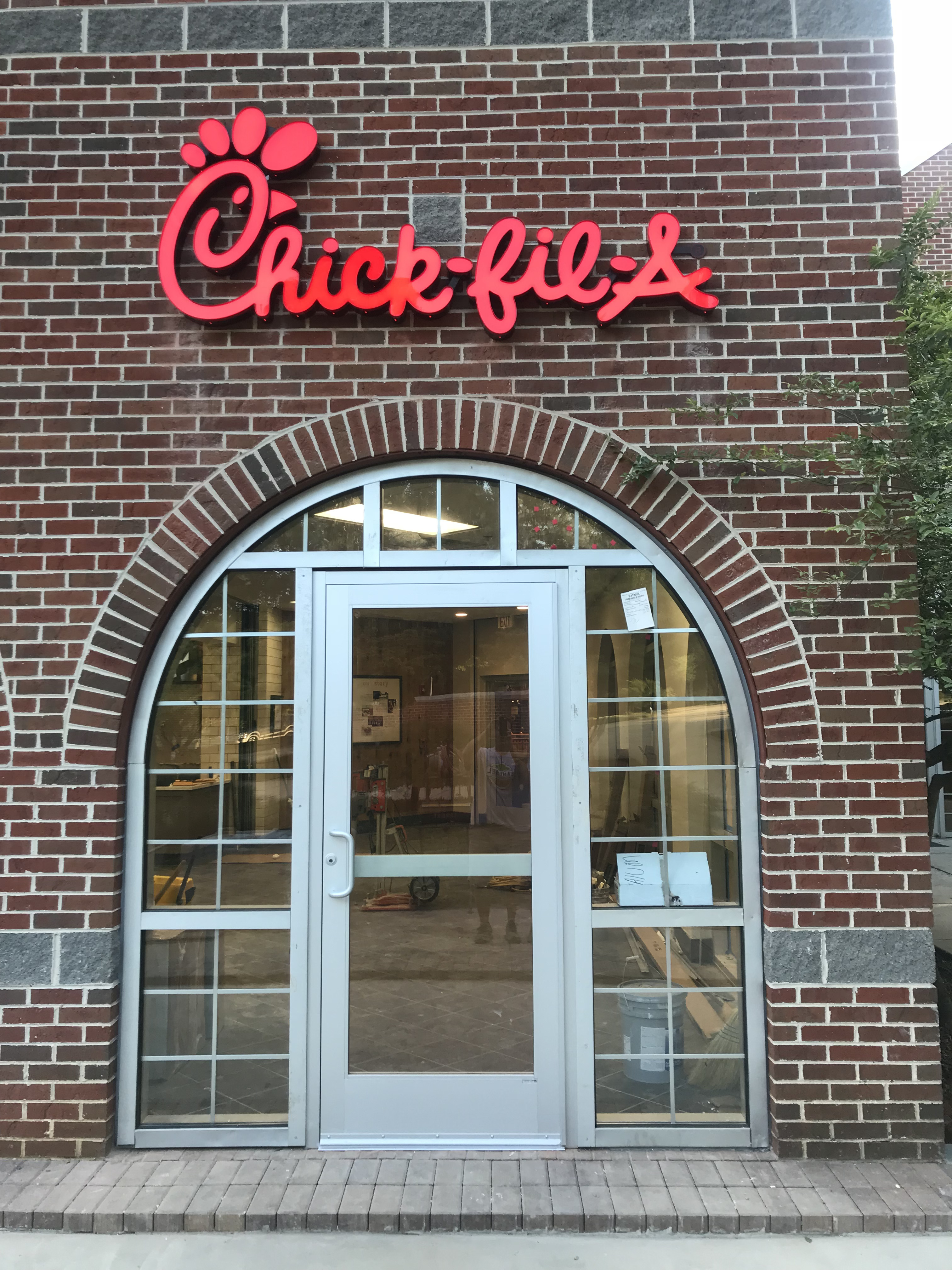 Commercial electrical installation and finish of Chick Fil A at Tusculum University
